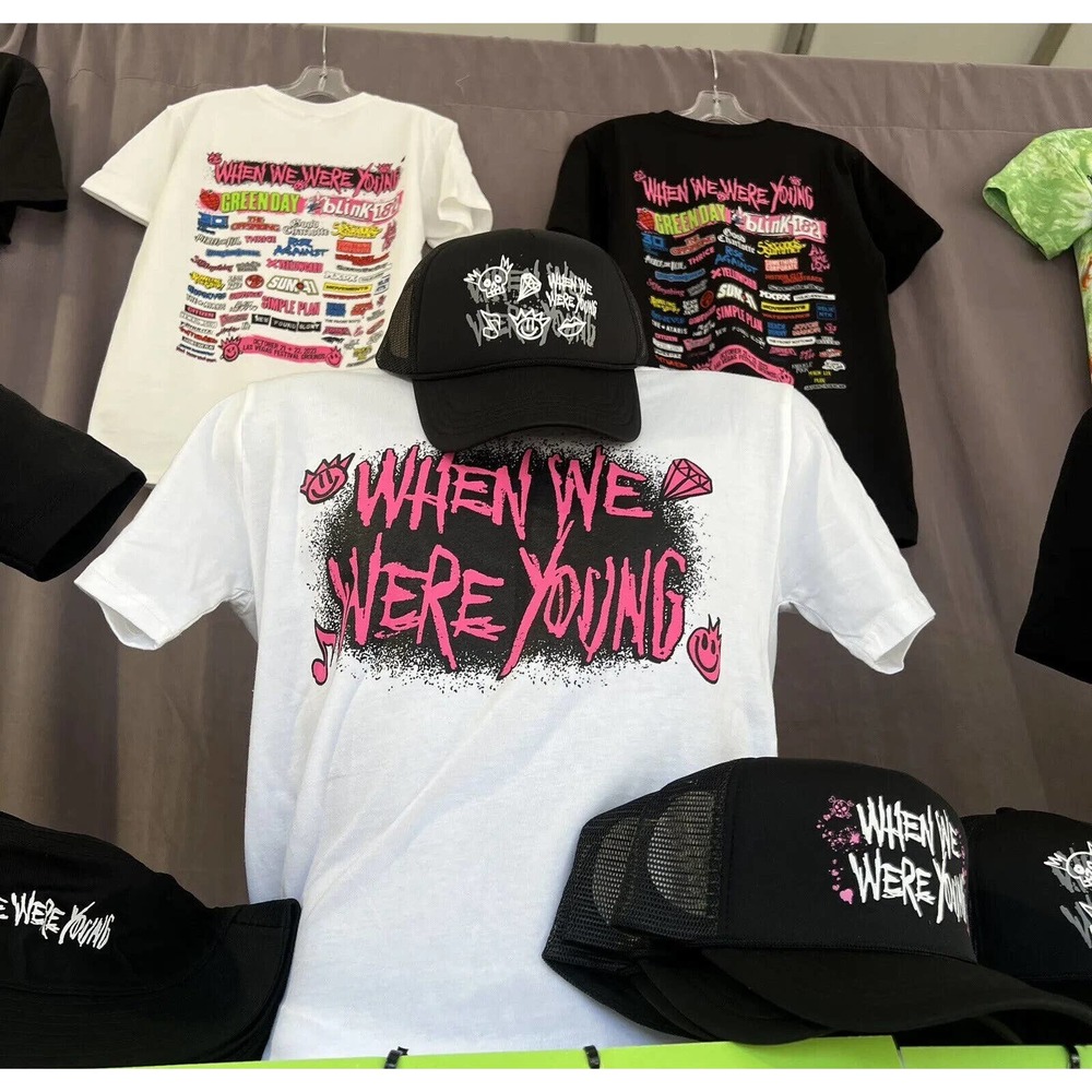 NEW Exclusive Las Vegas When We Were Young Poster Tee Lineup Short Sleeve XL